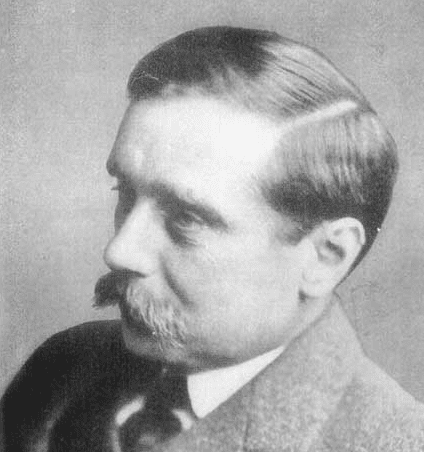 H G Wells  (image taken from Project Gutenberg book Analyzing Character by Blackford and Newcomb, 1922)